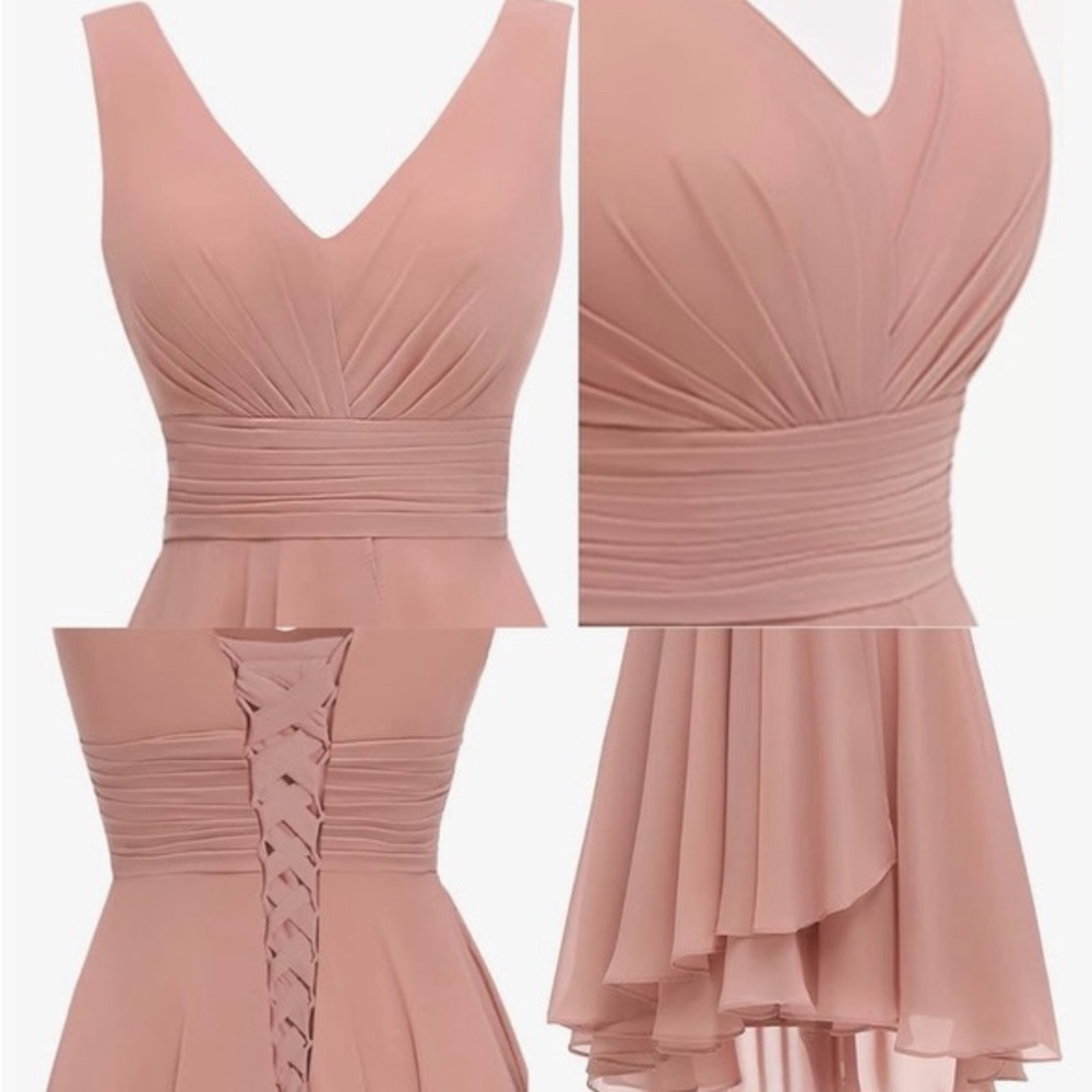 Dress has never been worn because event got canceled. Brand new condition.
